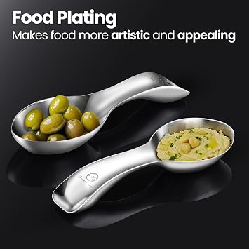 Gourmet Easy Spoon Rest Kitchen Essential, Polished Finish Stainless Steel
