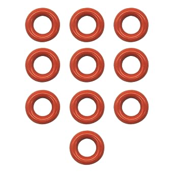 HiSport Fuel Injector O-Rings Set O-203 RED 7.52mm X 3.53 mm | Compatible with 0280158233 0280158028 0280158020 0280150943 IWP069 IWP181 IWP162 Fuel Injectors 10 Pcs