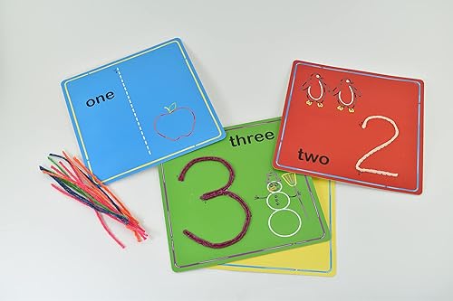 Miniatura 3 de Wikki Stix Trío de aprendizaje temprano, alfabeto, números y formas para un aprendizaje preescolar fácil y divertido, fabricado en los Estados Unidos