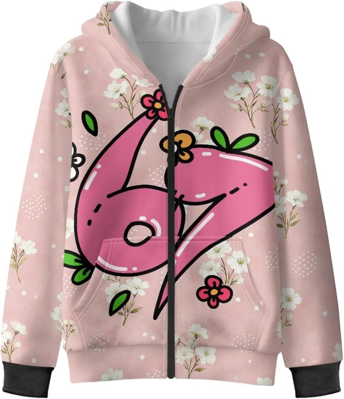 ZFRXIGN 67 Hoodie for Kids Size S-XL Full Zip Jacket Baggy Sweatshirt Lightweight Sweater
