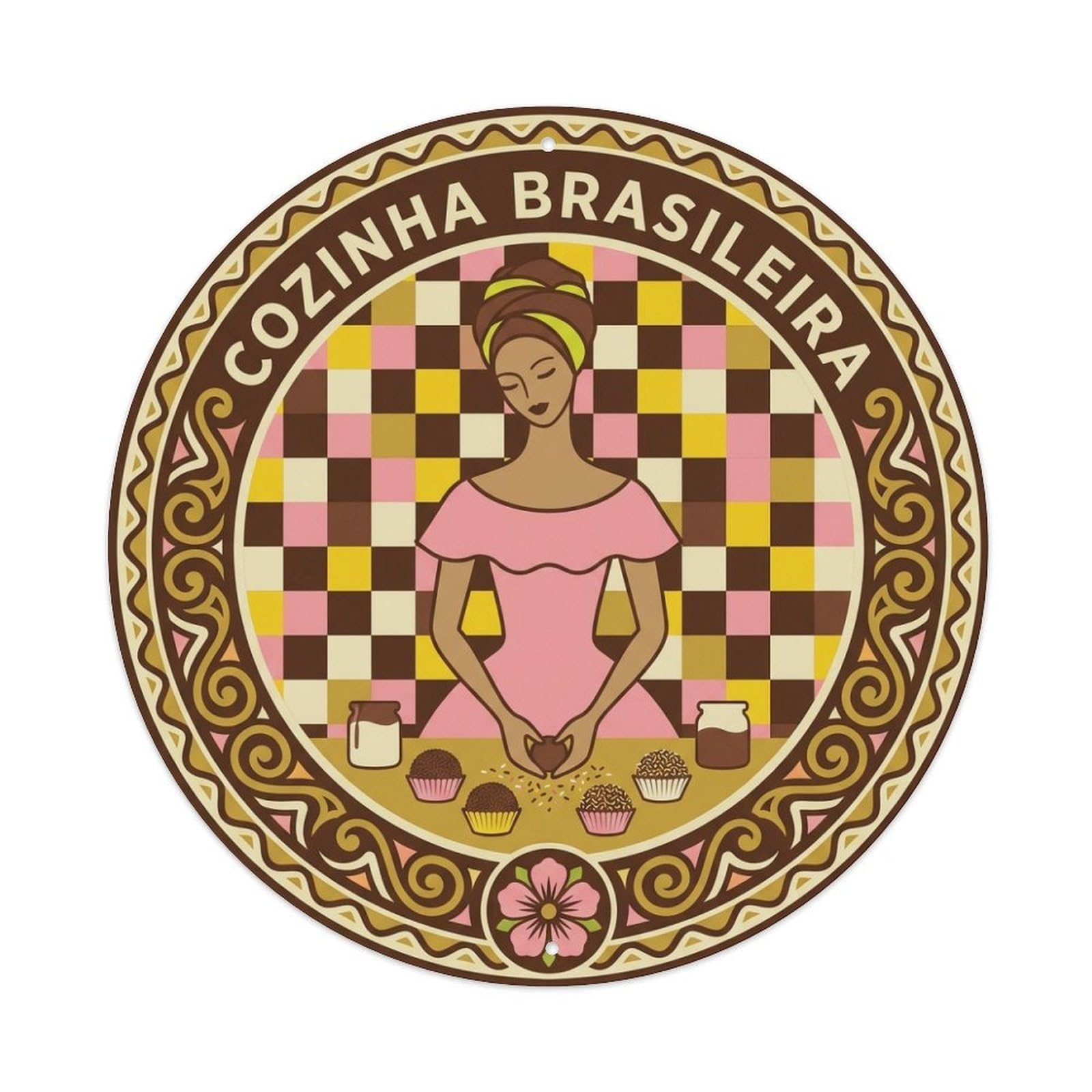 Brazilian Cuisine Travel Food Brigadeiro Metal Tin Sign