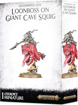 Games Workshop - Warhammer - Age of Sigmar - Gloomspite Gitz Loonboss On Giant Cave Squig