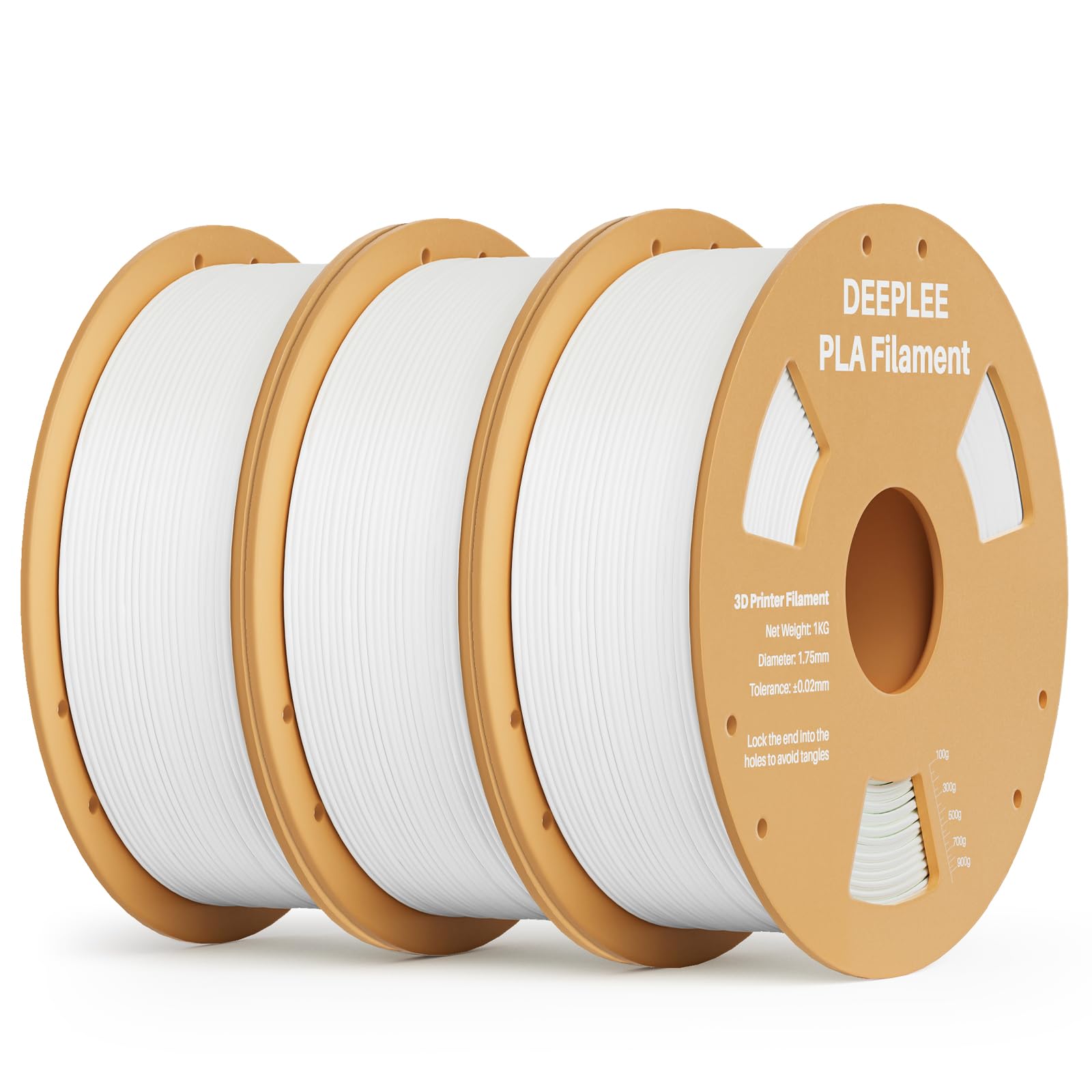 DEEPLEE PLA Filament 1.75mm, 3D Drucker Filament, Maßgenauigkeit +/- 0,02 mm, Filament 3D-Druckmaterialien für FDM 3D Drucker