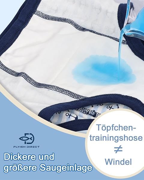 Besuche den FLYISH DIRECT- FLYISH DIRECT Töpfchen Trainingshose, Kinder Töpfchentraining Unterwäsche für Jungen und Mädchen, Kinder Töpfchen-Trainingshosen, 4T in use