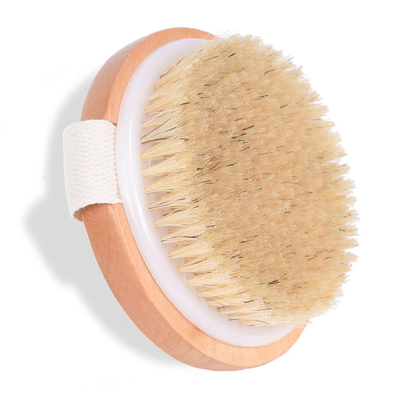 Spazzole da bagno - Spazzola esfoliante naturale con setole di cavallo Spazzola da bagno con setole di maiale Massaggio in legno Spazzola asciutta per bagni Set di spazzole da bagno Spazzola per cap