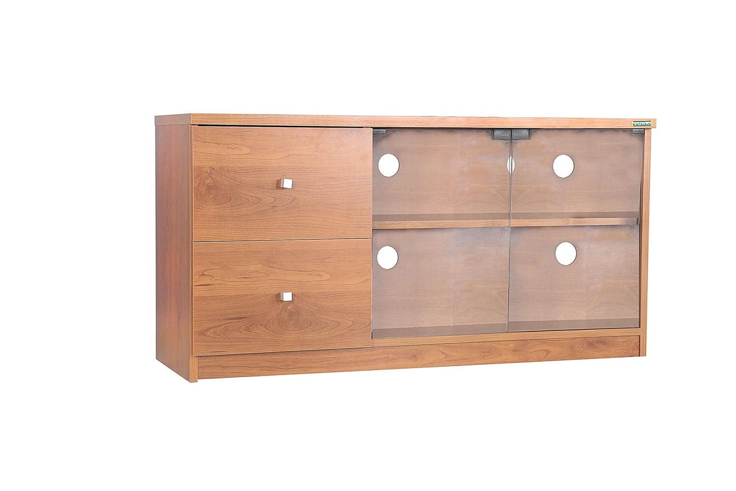 Zuari Pluto Plasma TV Unit With 2 Drawer (NR Teak) Amazon.in