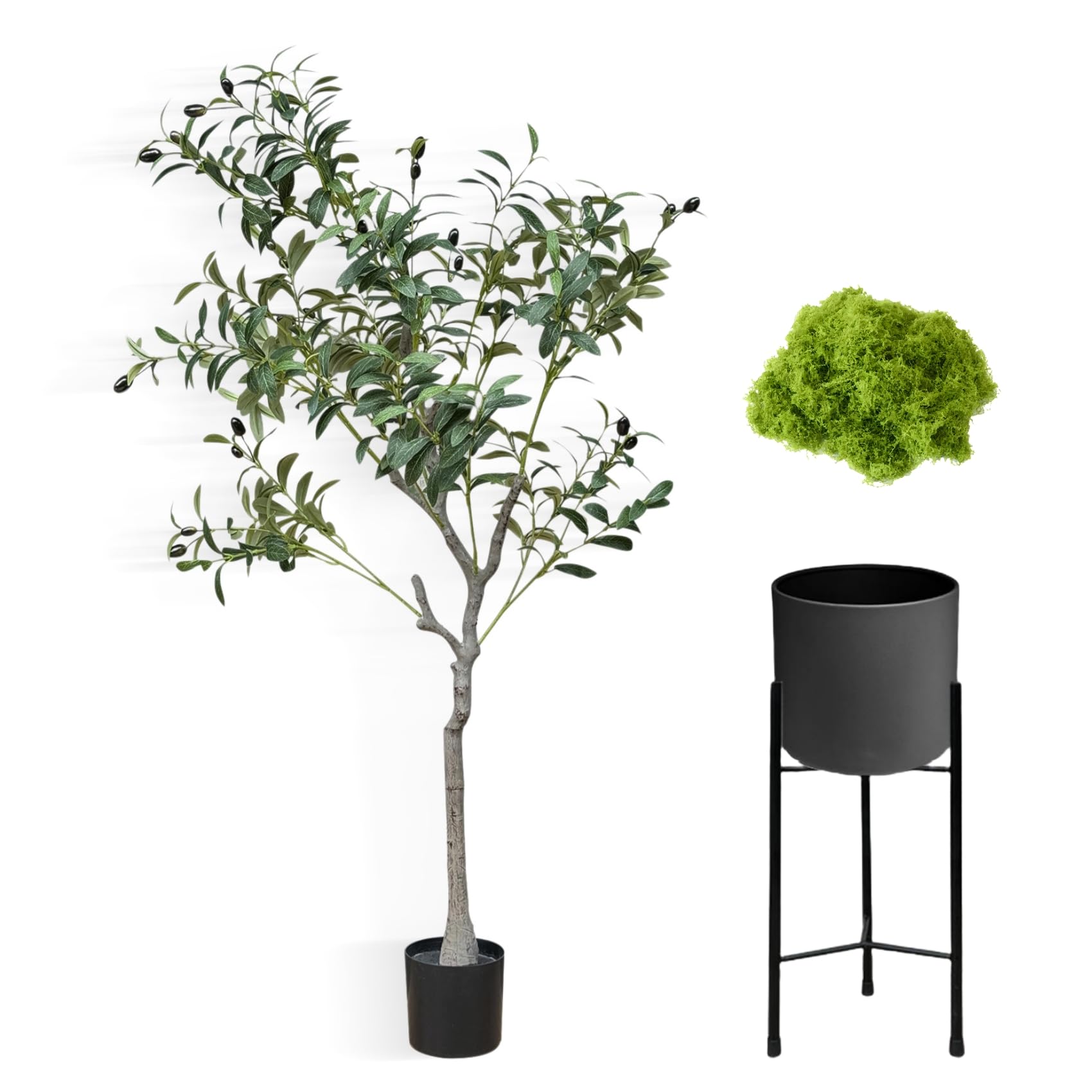 Amazon.com: URALFA 5FT Artificial Olive Tree, Indoor Tall