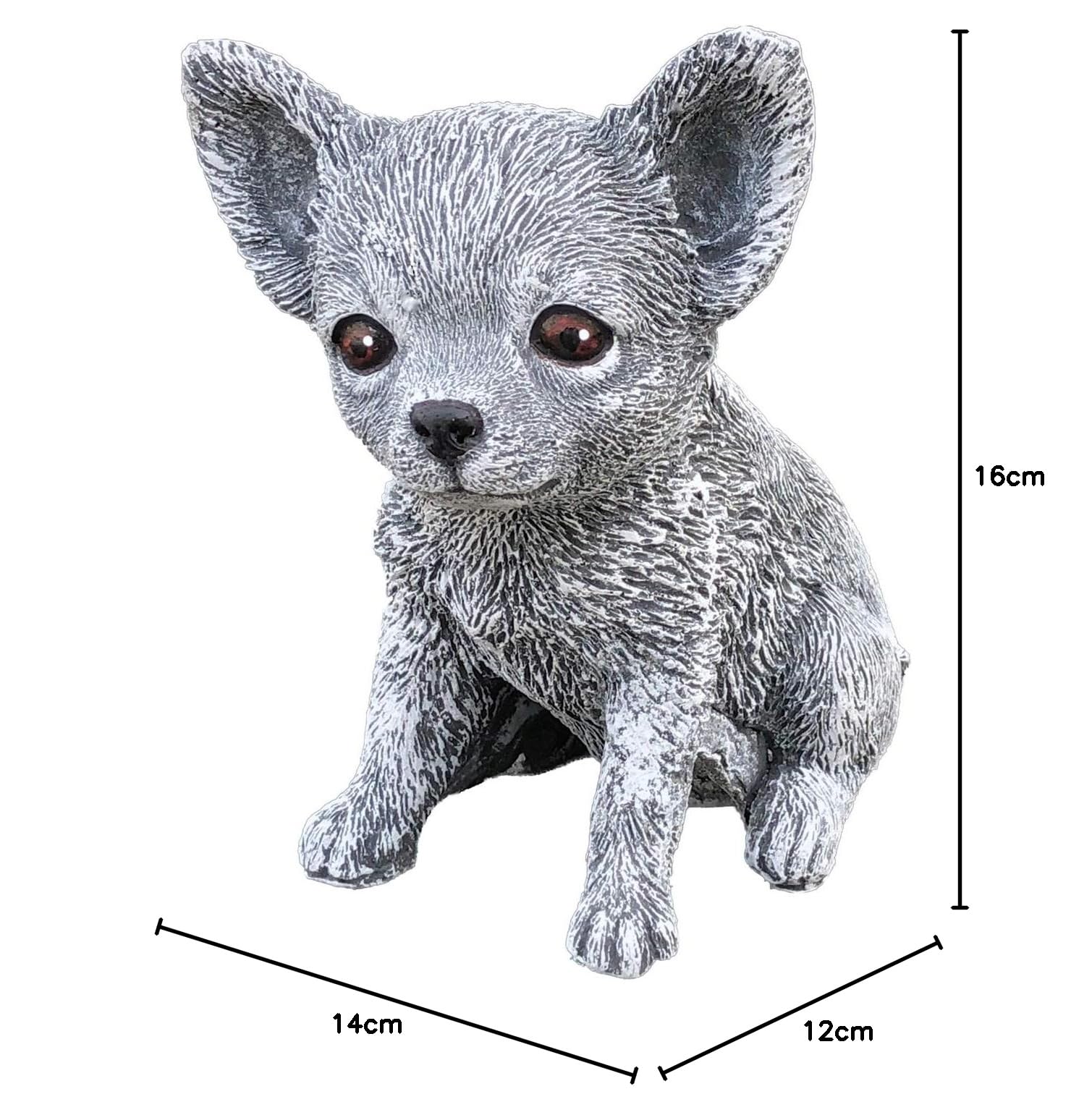stoneandstyle Statue Chien Chihuahua, au Gel et aux intempéries-Massif en Pierre …