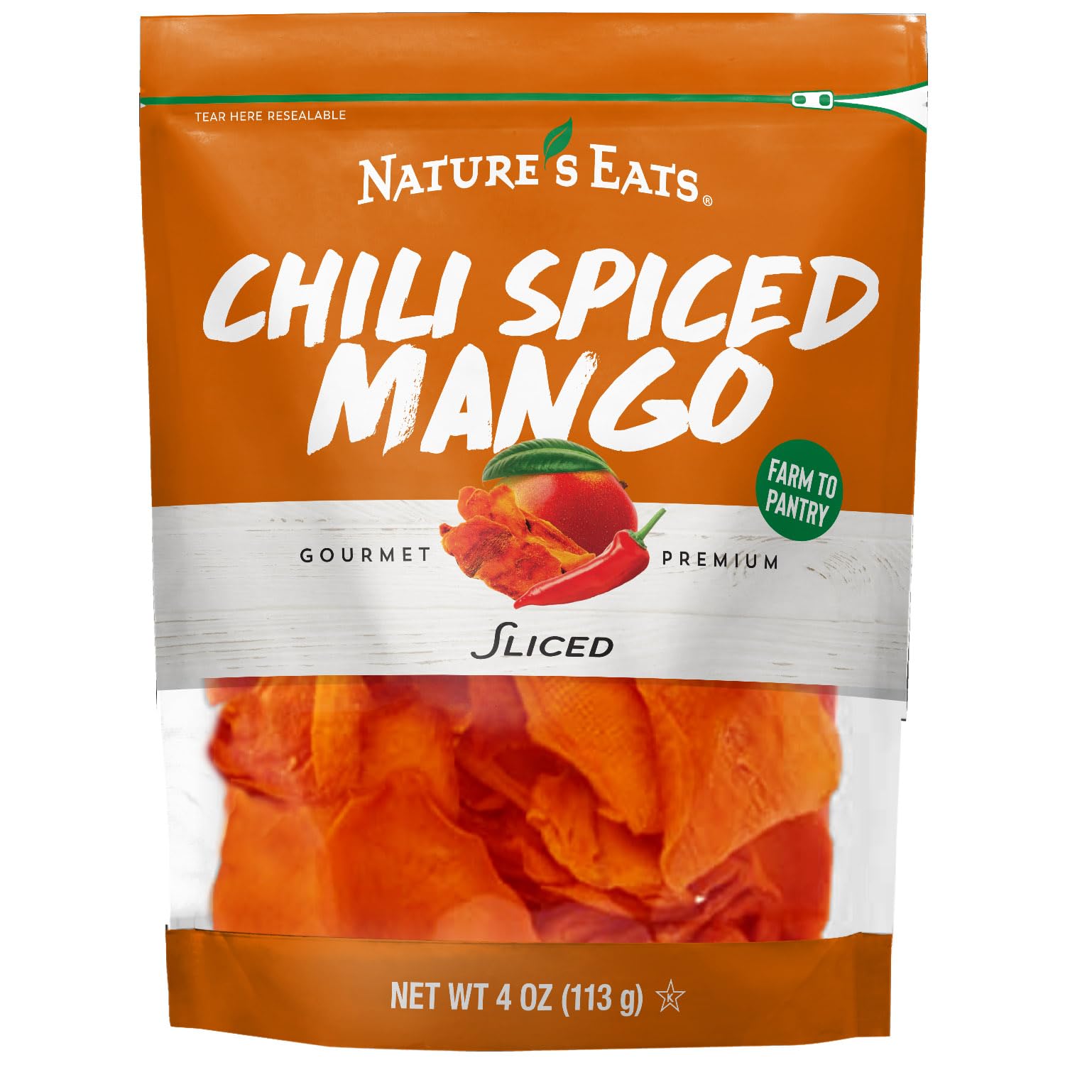 Nature's Eats Dried Chili Spiced Mango 4oz