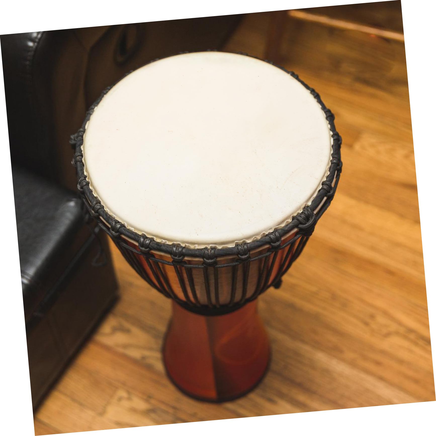 2 Piezas Parches de Cuero Duradero Accesorios para Instrumentos Musicales Reemplazos de Percusión Reduce Vibración Mejora Técnica Drummers Práctica
