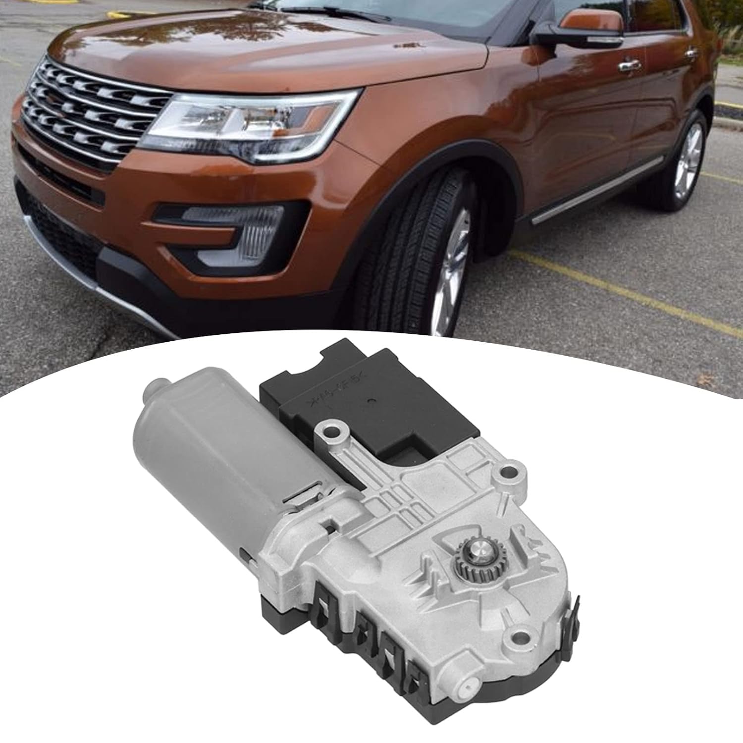 Qiilu RV Step Motor, RV Entry Step Motor Electric Sunroof Moon Roof Motor BB5315B689AA Replacement for Sport Utility 4‑Door 2011‑2017