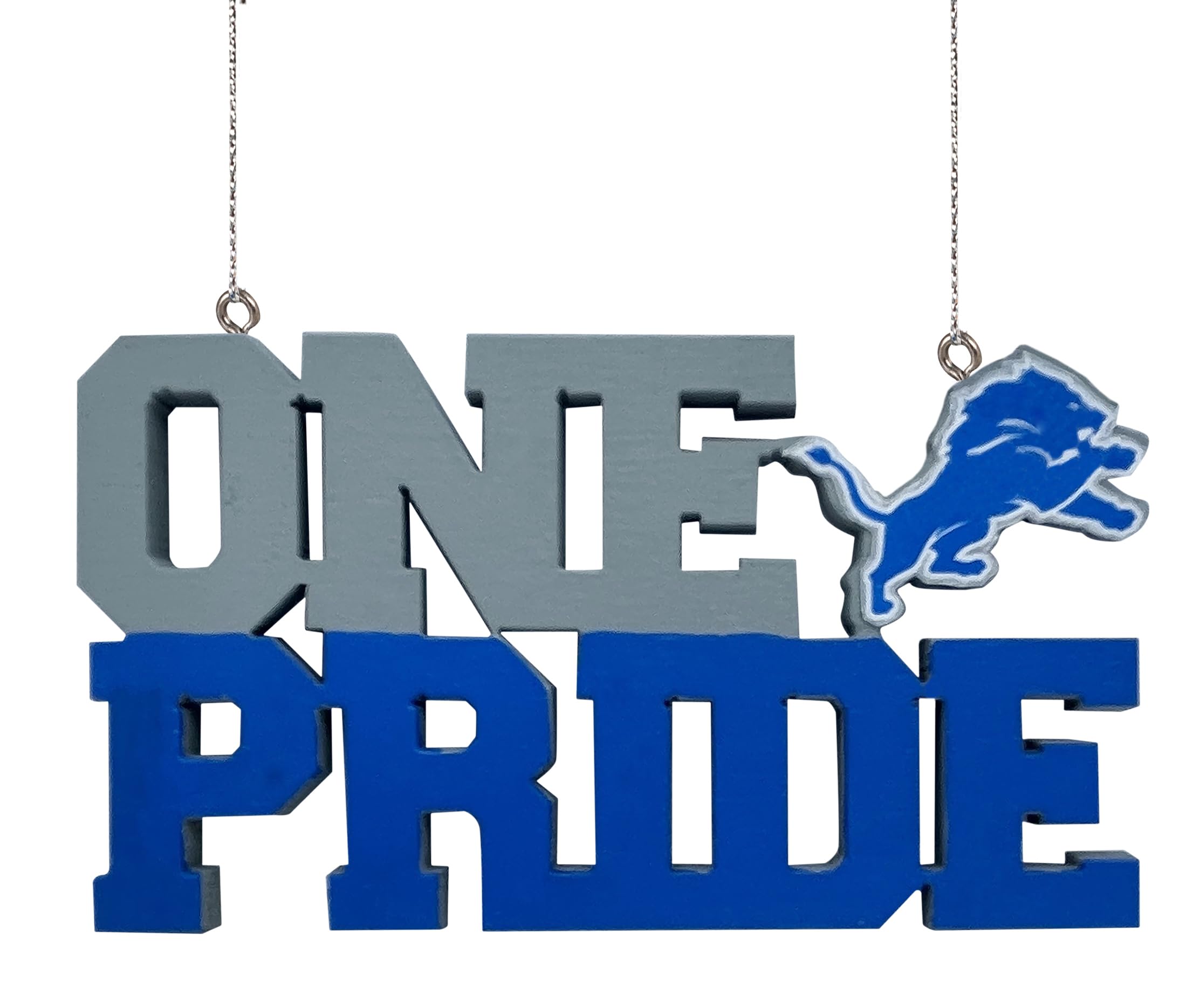 Décoration en bois NFL Detroit Lions One Pride panneau mural intérieur
