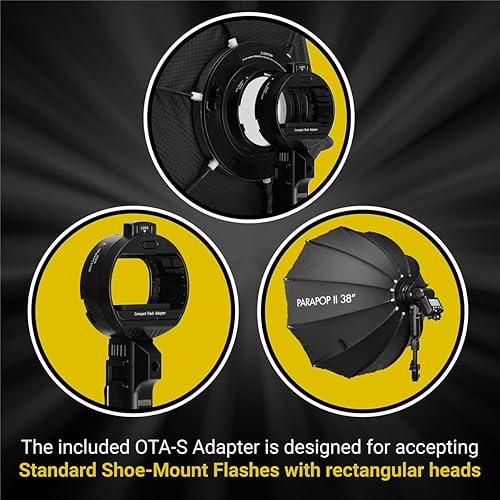 Miniatura 3 de Glow ParaPop 38 II Softbox portátil con adaptador de montaje Bowens y juego de adaptadores OTA
