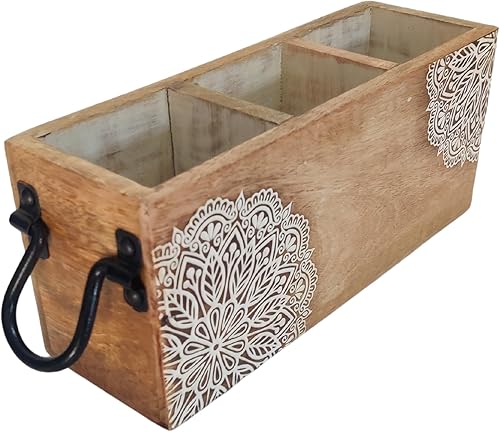 Miniatura 5 de VANIYA CRAFTS R - Cubertería de madera tallada hecha a mano para servilletas, cucharas, tenedores, pañuelos, cuchillo acabado natural (acabado