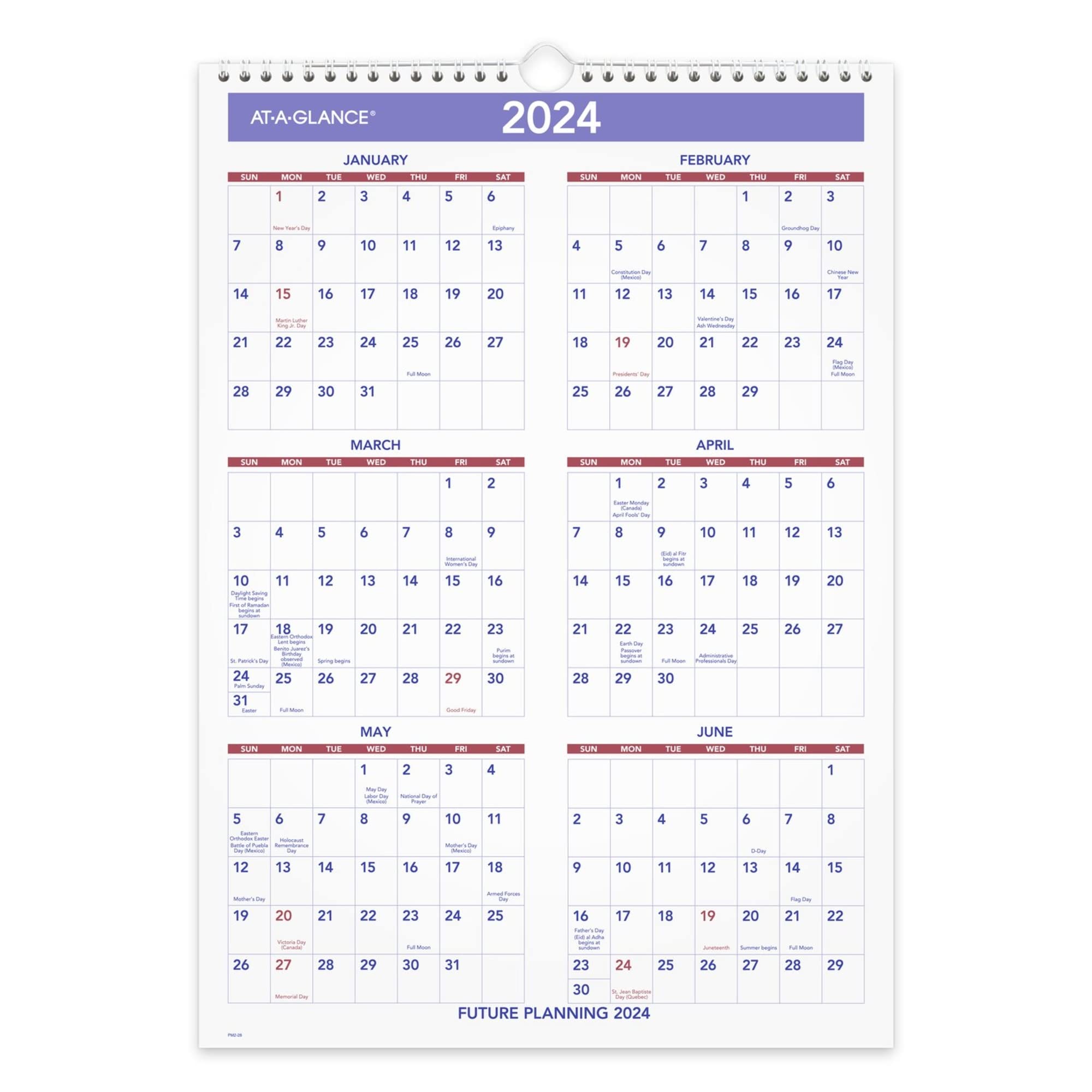 AT-A-GLANCE Wandkalender 2023, 30,5 x 43,2 cm, mittelgroß, monatlich, mit Spiralbindung (PM228)