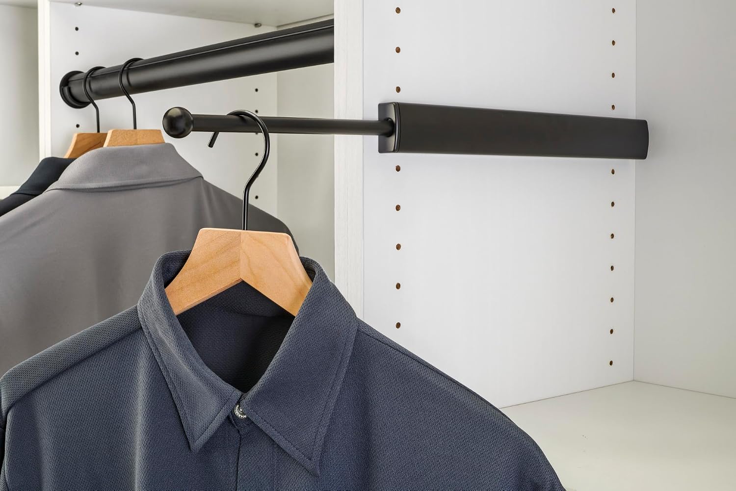 SIDELINES Pop-Out Valet Rod For Custom Closet Systems