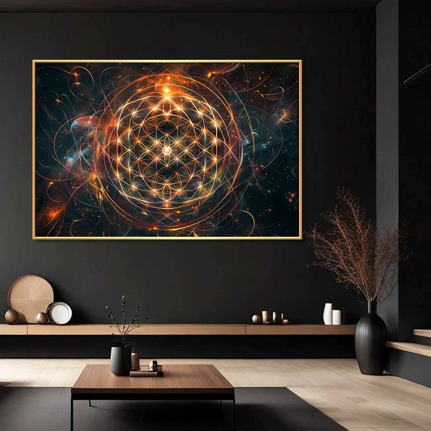 Flower of Life Wall Art, Sacred Geometry Wall Art