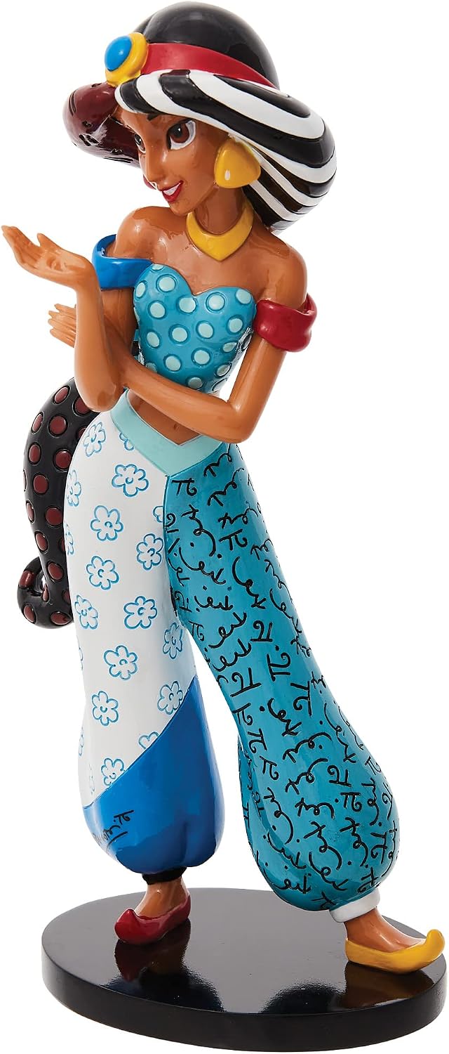 Enesco Disney by Romero Britto Aladdin Jasmine Figurine, 7.87 Inch, Multicolor