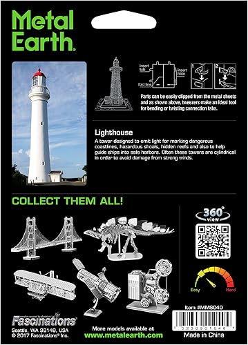 Miniatura 2 de Metal Earth Lighthouse - Kit de modelo de metal 3D con pinzas