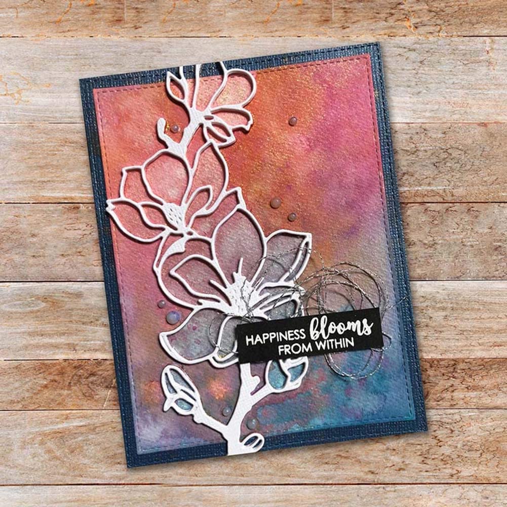 Flower Cutting Dies for Card Making,Daisy Cutting Dies Cut Stencils for DIY Scrapbooking Photo Album Decorative Embossing Paper Dies for Card Making Templated+Cute Brooch Pin - Image 3