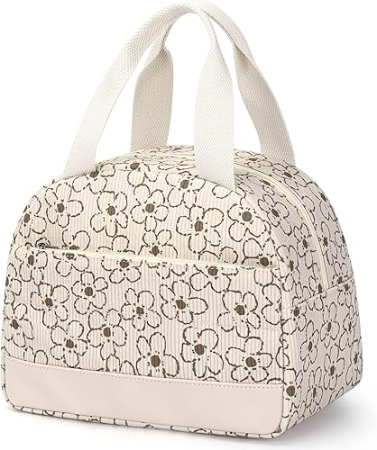 Miniatura 8 de Lonchera para mujer, bolsa de almuerzo aislada a prueba de fugas, bonita lonchera con gran capacidad, contenedor de almuerzo para el