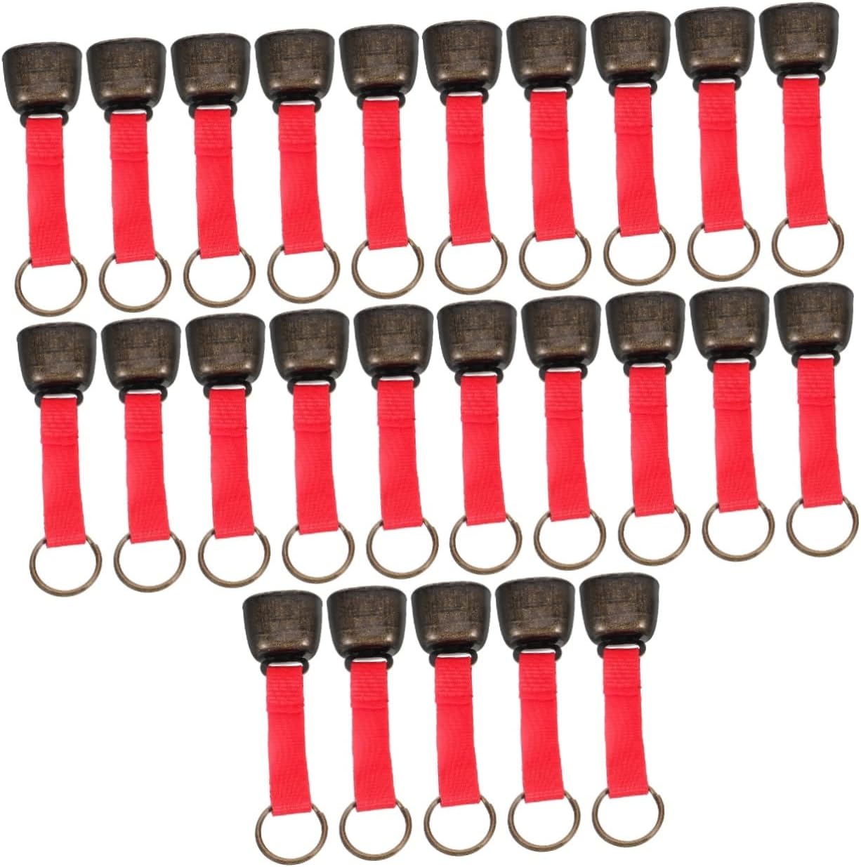 balacoo 25pcs Bear Bell for Camping Lightweight Lost Pendant Material Crisp Sound for Pets and Livestock for Outdoor Hiking and Climbing