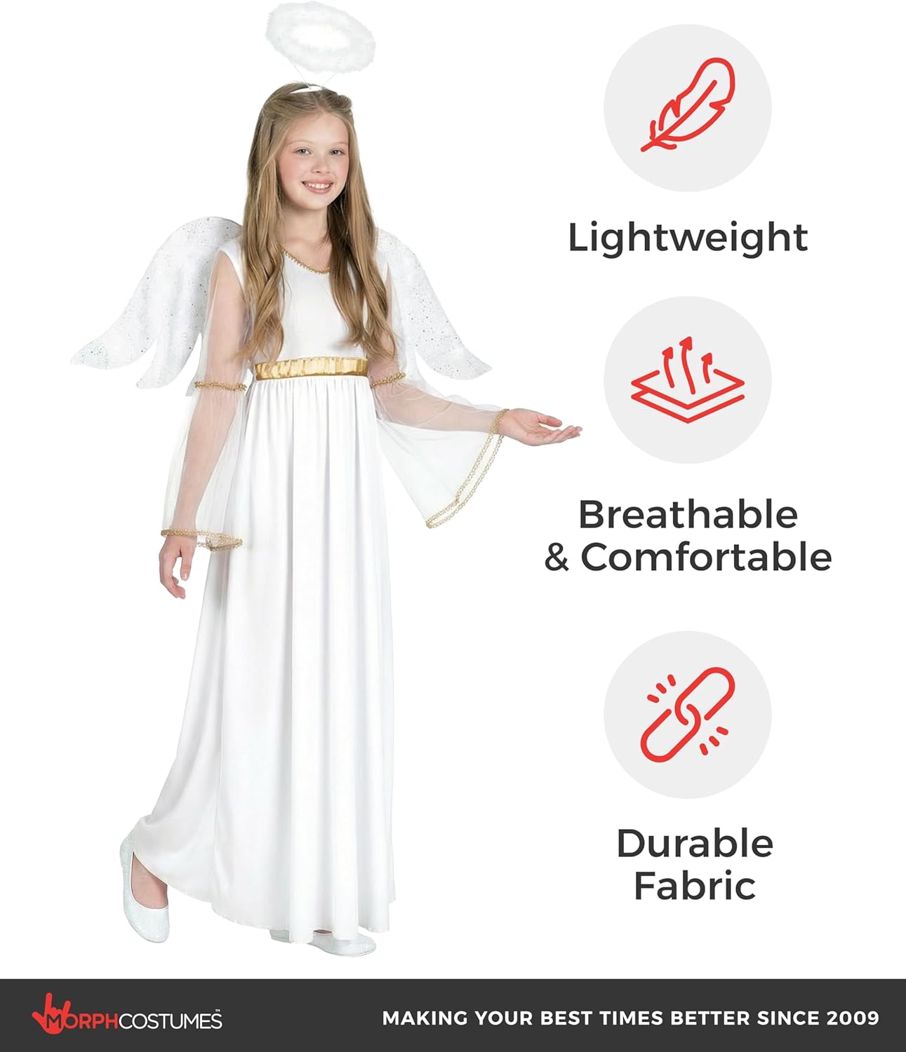 Morph Angel Costume For Girls, Girls Angel Costume, Angels Costumes For Kids, Kids Angels Costumes