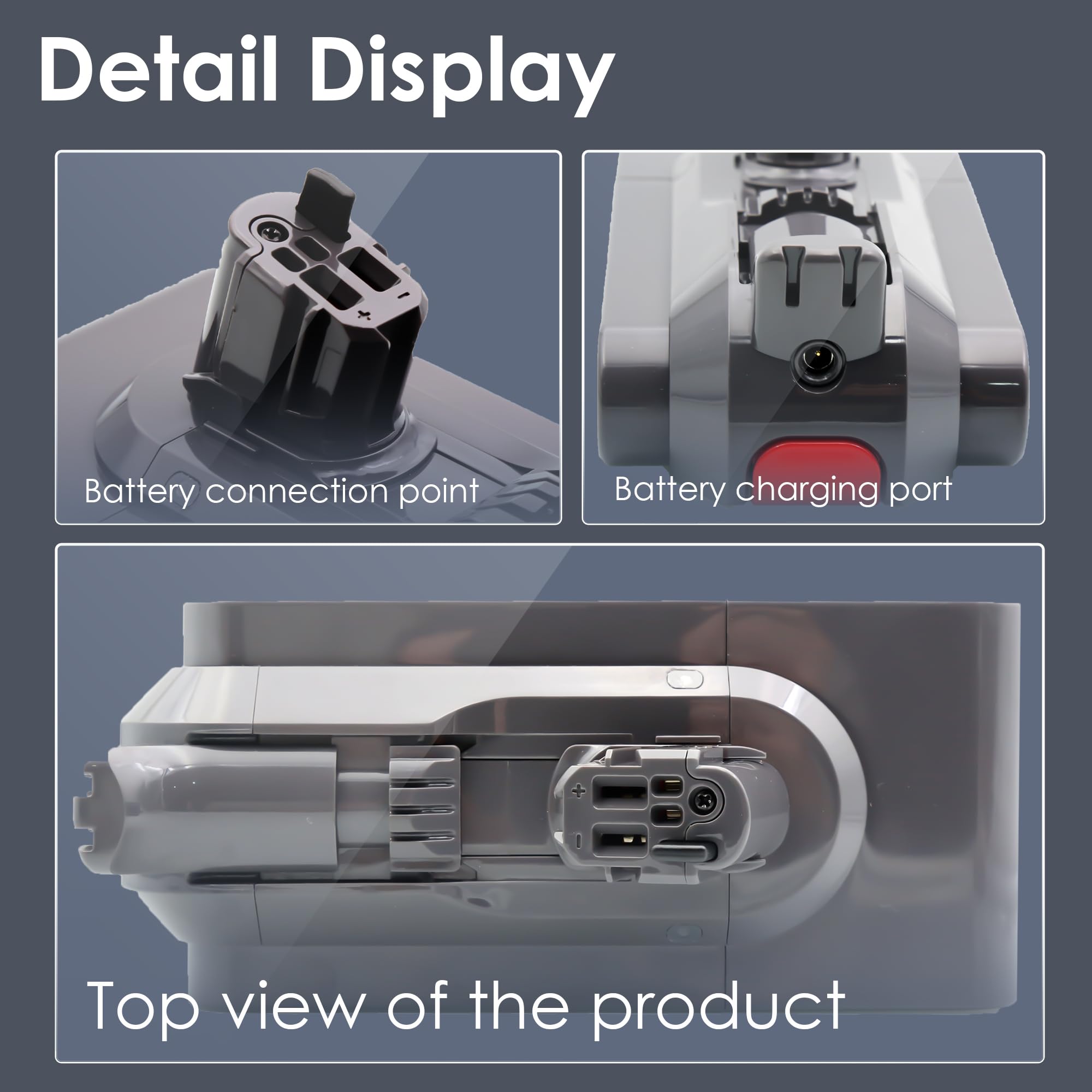 BLESYS Zamiennik baterii do Dyson V11 SV15 Typ Click-in (montaż na przycisk)