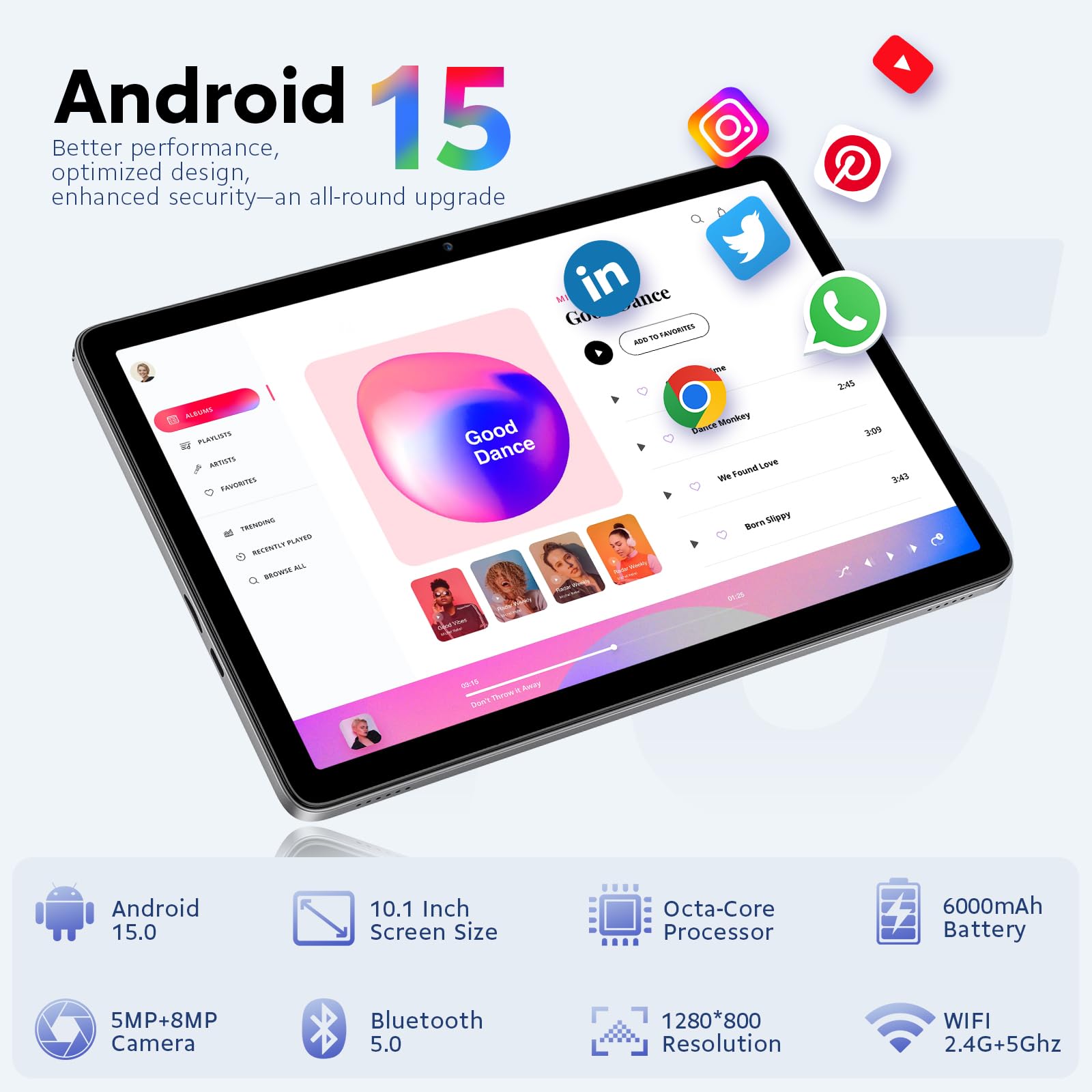 Amazon.co.jp: MENTUME Androidタブレット 10インチ Android 15