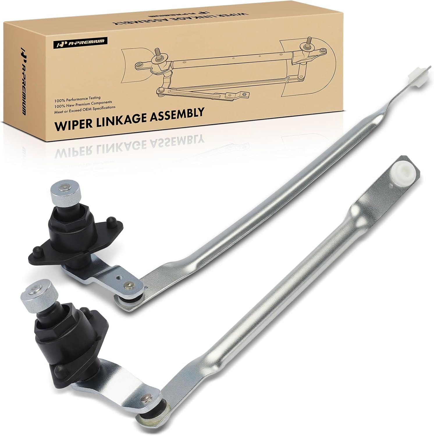 A-Premium Front Windshield Wiper Linkage Compatible with Ford Explorer 1997-2001, Ranger 1997-2011, Explorer Sport 2001-2003, Explorer Sport Trac 2001-2005 & Mercury Mountaineer 1997-2001