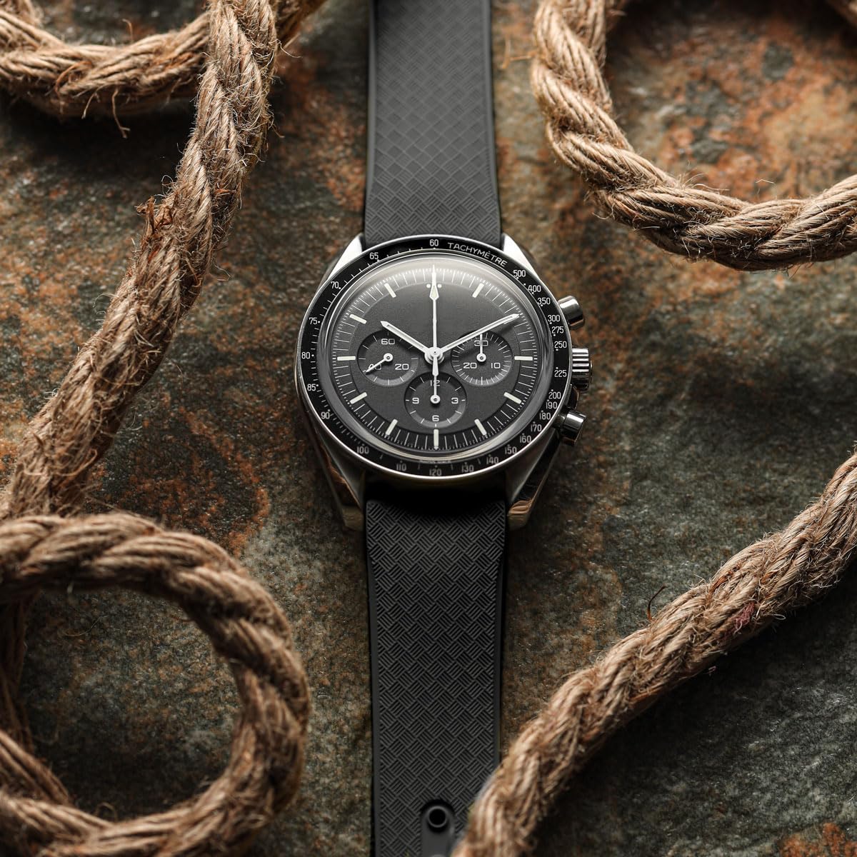 ZULUDIVER Bracelet de montre en caoutchouc StormForce