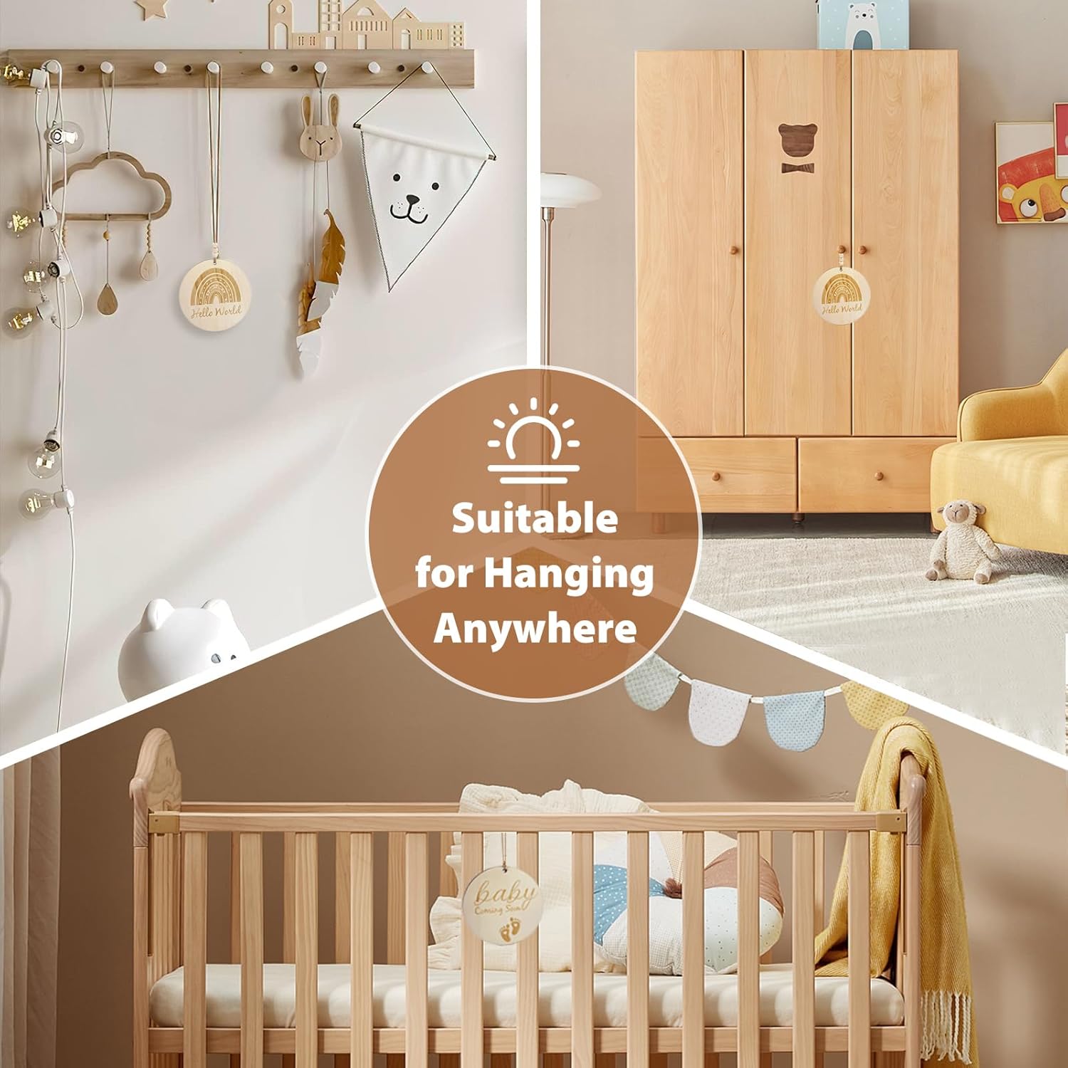 Surprise Pregnancy Announcements for Dad Pregnancy Test Keepsake Box Wooden Baby Announcement Box Hi Daddy Bodysuit Pregnancy Reveal Baby Gift Sets for Husband Partner - Image 6