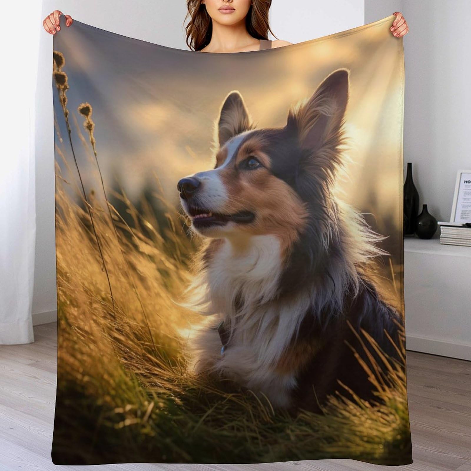 Couverture polaire chien pour protéger votre canapé des poils