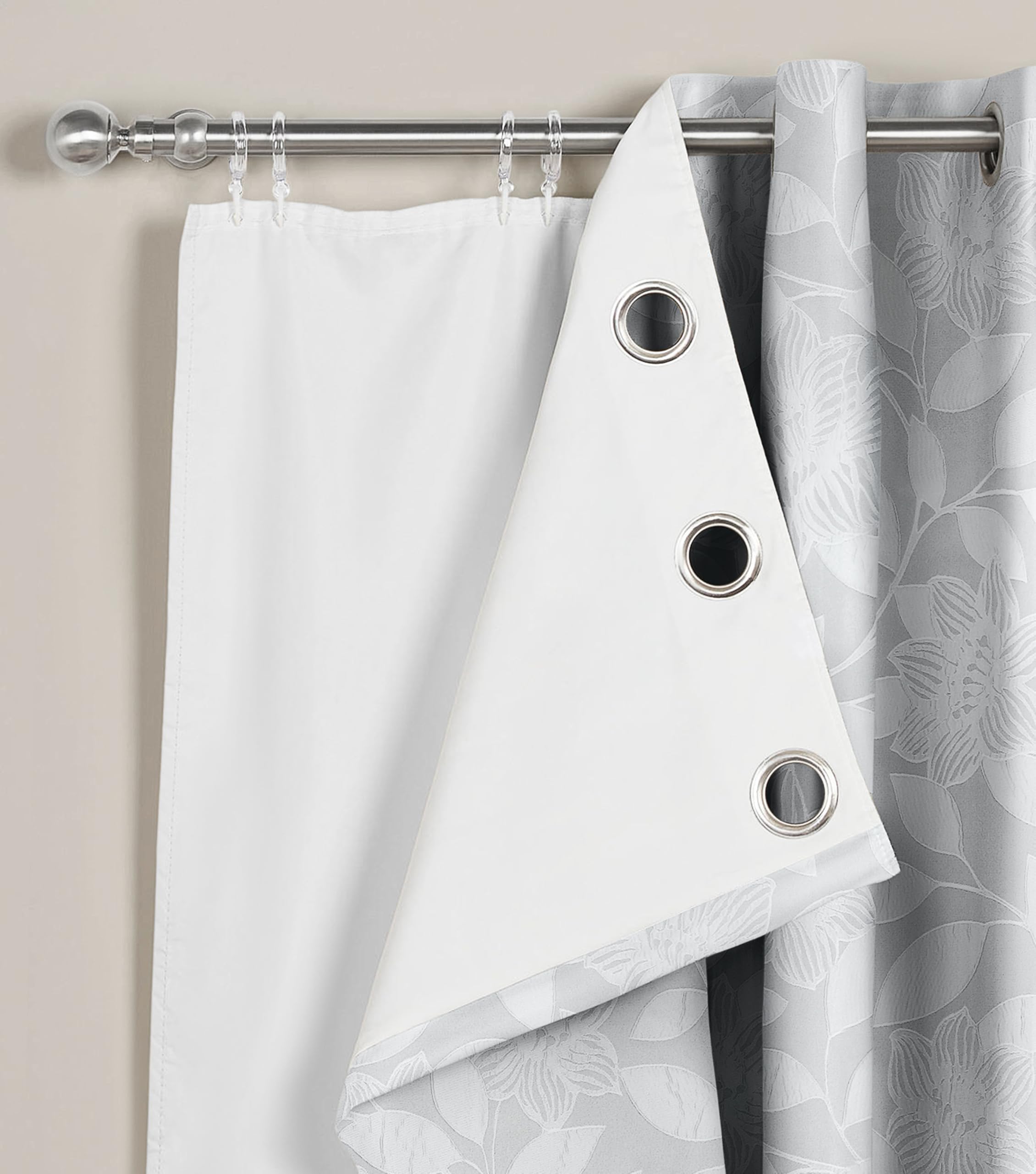 Thick Thermal Pair of Blackout Lining For Eyelet Curtains Thermal Blackout Lining Pair - 3 Pass Insulated (66x54)