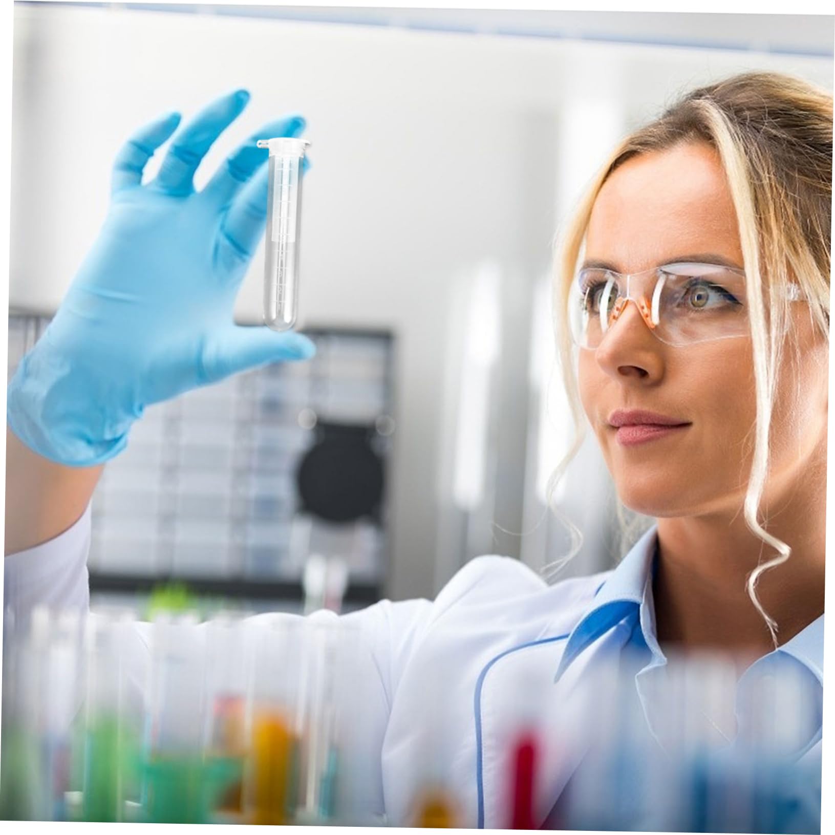 iplusmile Provette per Centrifuga in Plastica da 10 Ml Scala Graduata, 200 Pezzi, per Esperimenti di Misura e Uso Artigianale in Laboratorio