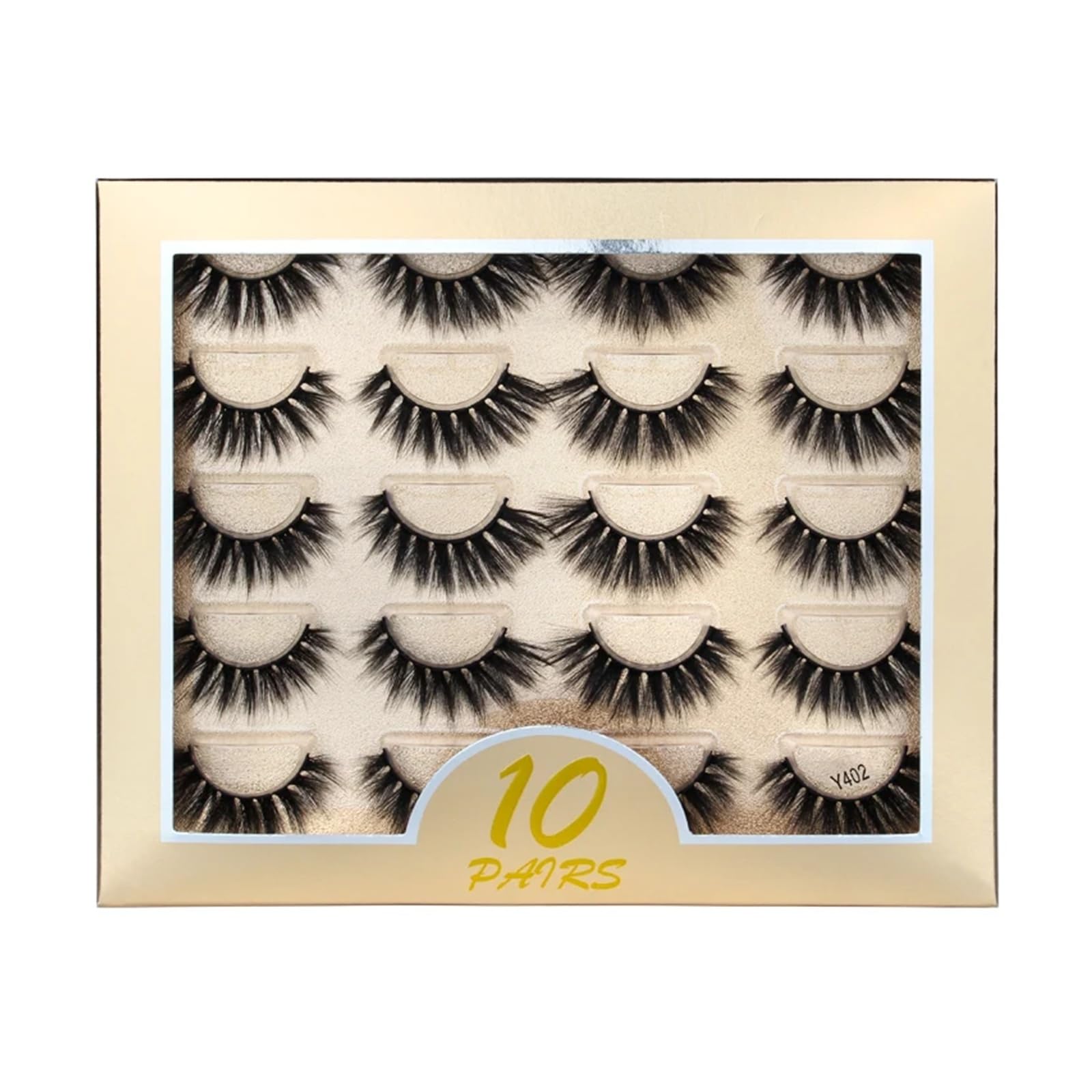 UAMOU 50 100 300pairs Natural Mink Eyelashes Faux 3d Mink lashes Strip Thick Dramatic False Eyelashes Extension Makeup