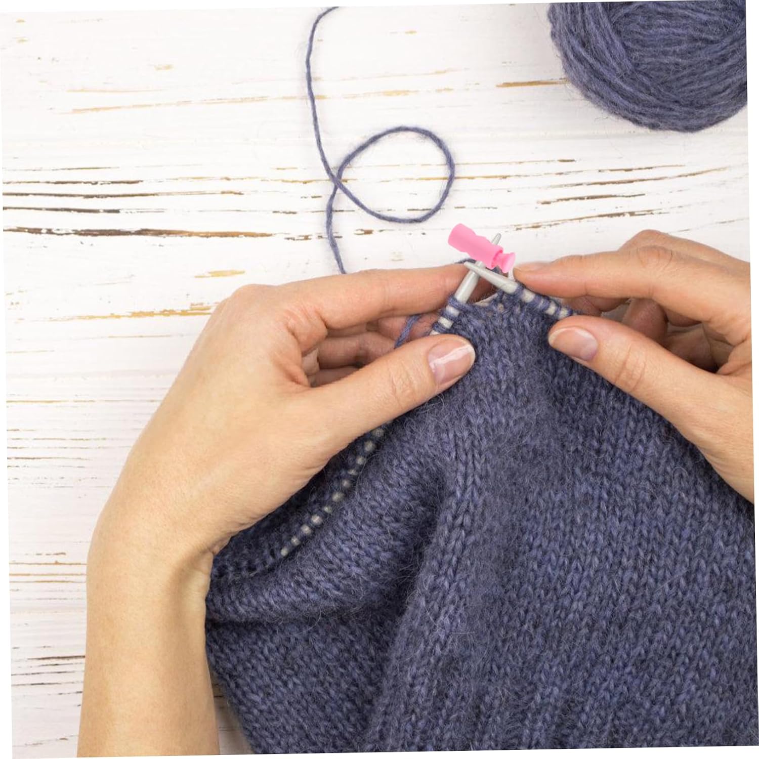 VILLFUL Knitting Needle Cap Set 10pcs Spring Protectors Needle Tips Covers for Crochets