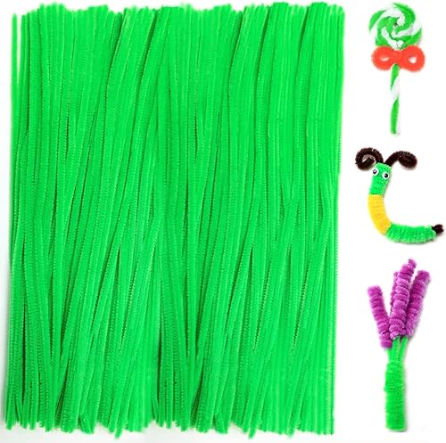 Vista 30 de Praisebank Limpiapipas rosas para manualidades, 200 piezas, tallos de felpilla para proyectos de bricolaje, suministros de arte y manualidades