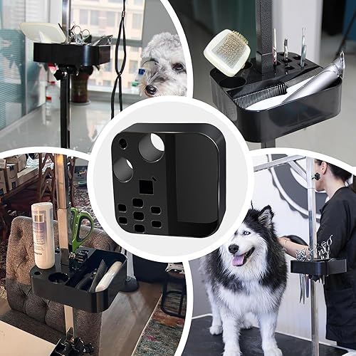 Miniatura 7 de Soporte portátil de herramientas de aseo para mascotas para mesa y brazo de aseo de perros