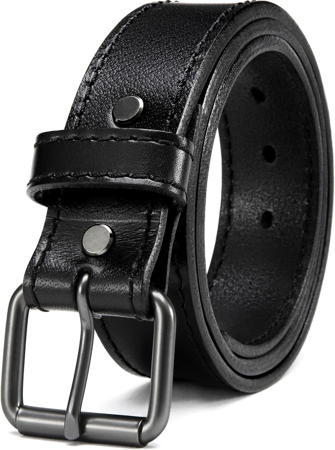 Leather Gun Belt for Men - 1.5" Concealed Carry Belt - Heavy Duty & Durable