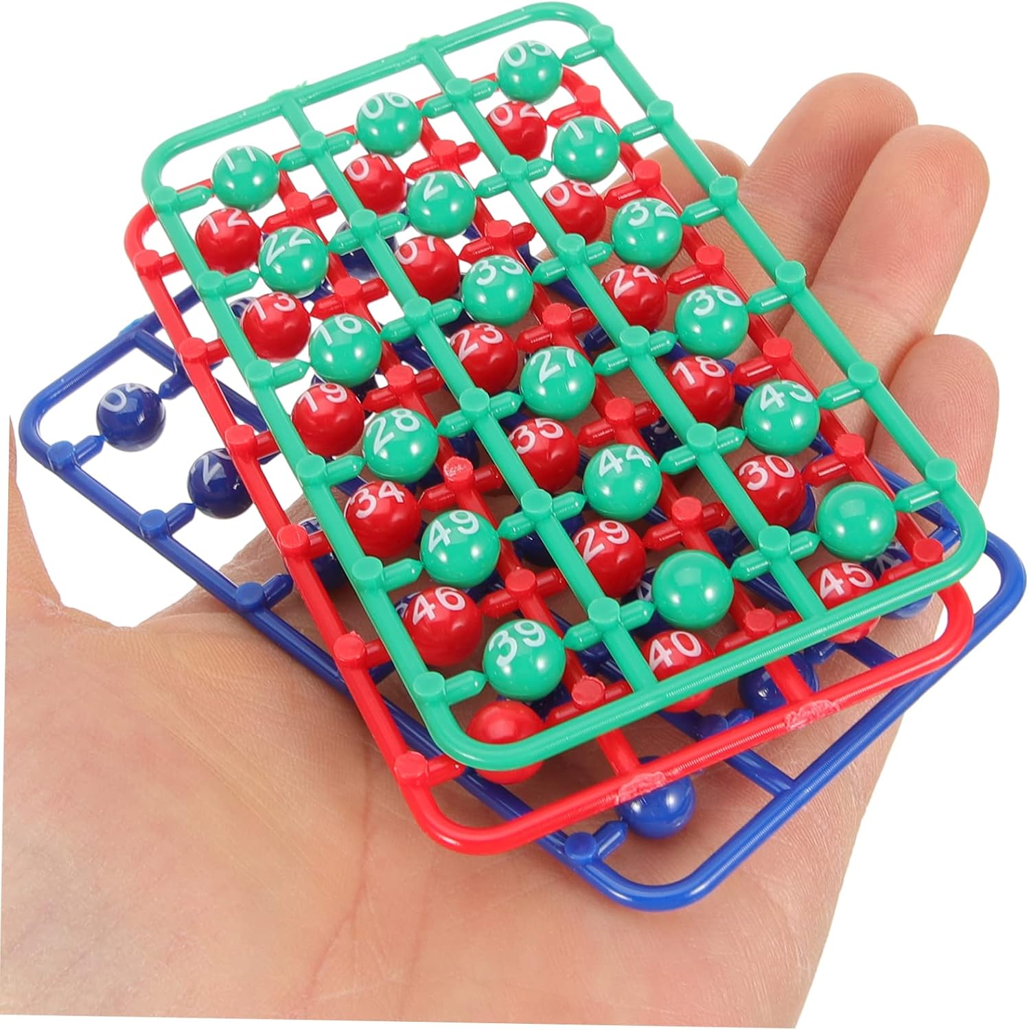 Toyvian 49pcs Bingo Balls Bingo Birthday Decorations Hollow Ball Props Raffle Numbers Lottery for Entertainment