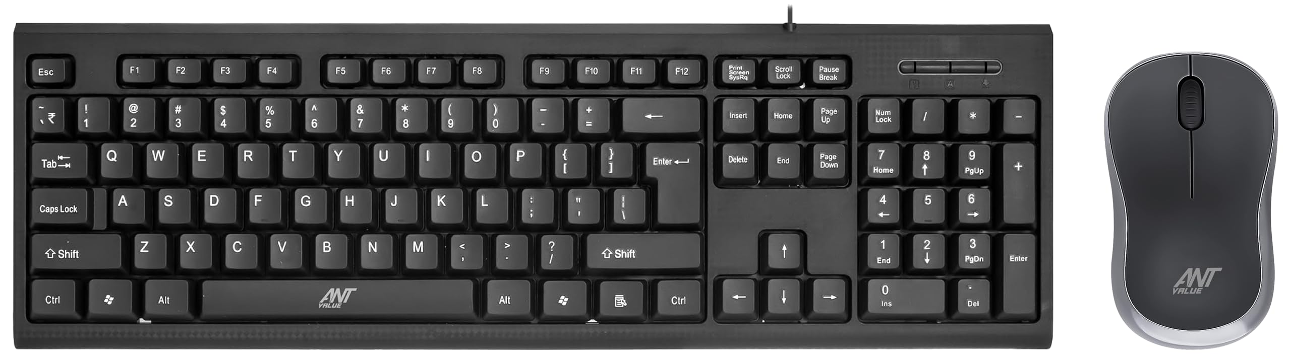 Ant Value FKAPU03 1000 DPI Wireless Mouse - Black, Silver Fkbri01 Wired USB Multi-Device Keyboardâ (Black) (B0CPMMQ6P7) Amazon Price History, Amazon Price Tracker
