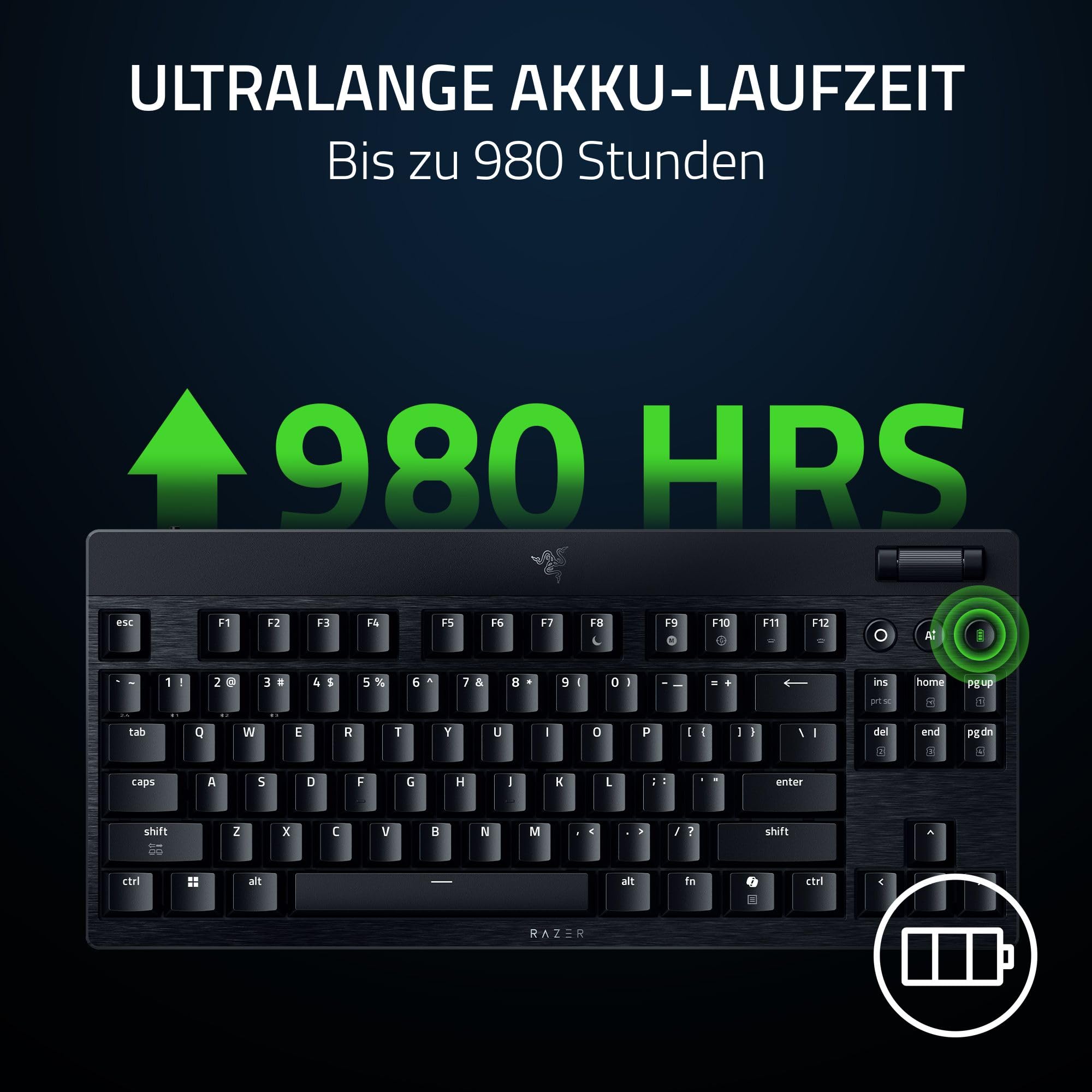 Razer Blackwidow V4 TKL Low Profile Orange Switches Kabellose – Bild 7
