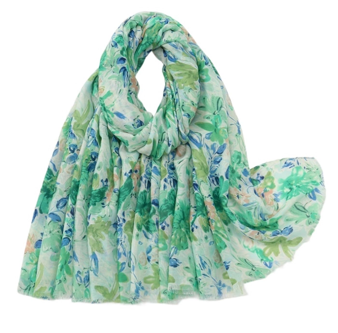 sciarpe, Sciarpa avvolgente in poliestere unisex multicolore 180x90 cm