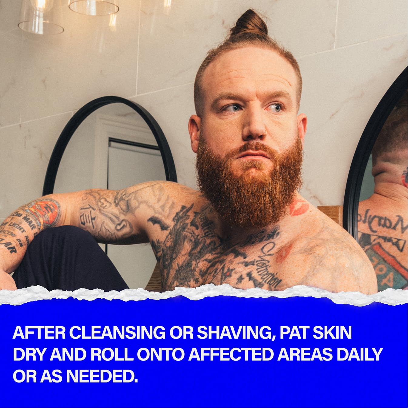 Scotch Porter Anti-Bump & Ingrown Roller for Men – Treats Razor Bumps & Ingrown Hairs with Aloe Vera & Salicylic Acid – For Smooth, Balanced Skin – 3.04 oz. - Image 6