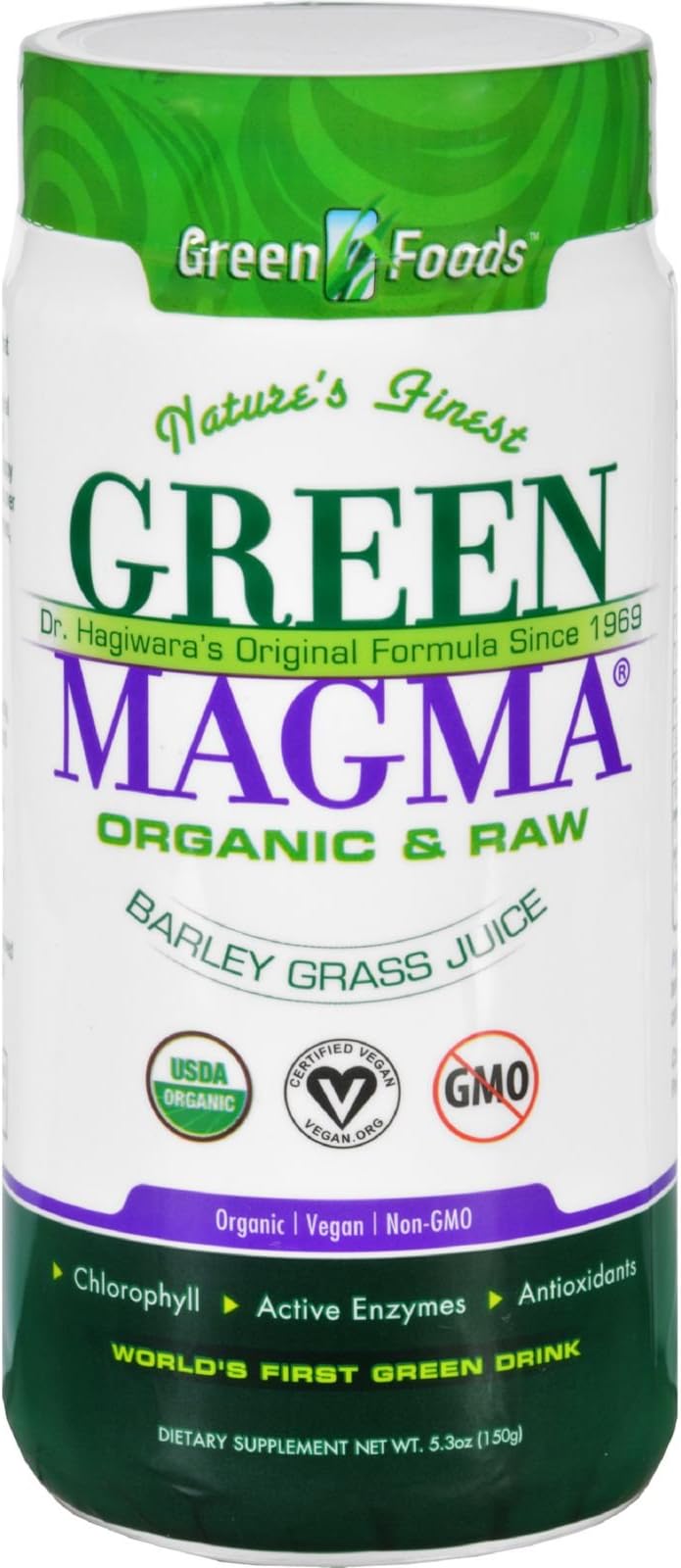 Green Foods Green Magma (USA) Powder, 5.3 oz Powder