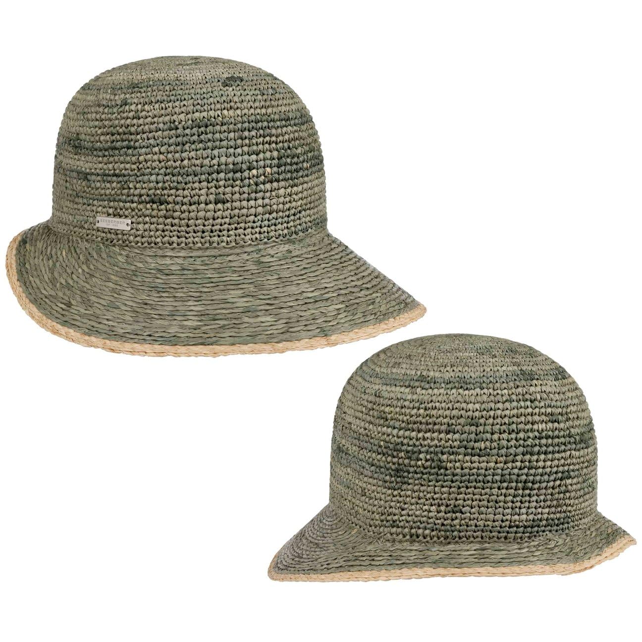 Seeberger Tascova Schute Strohhut Sonnenhut Sommerhut Damenhut Gartenhut Strandhut Damen - mit Schirm Frühling-Sommer Sommer