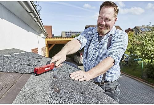 Miniatura 5 de Novus J-033 Hammer Tacker, Grapadora de golpe resistente, mango ergonómico, sistema de carga rápida para clips de alambre planos de 0.236-0.394in