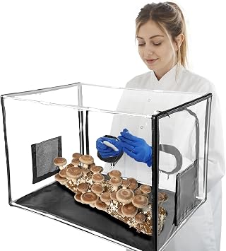 Large Mushroom Growing Kit, Still Air Box, Mycology Mushroom Grow Tent, Laminar Flow Hood for Mushroom Spores Growing Supplies Substrate32 * 20 * 20 inch