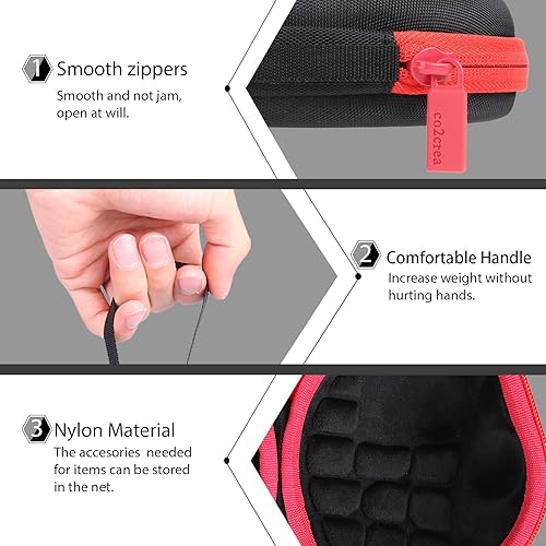 Miniatura 4 de co2CREA Funda rígida compatible con Nulea Wireless Trackball Mouse Ratón ergonómico recargable